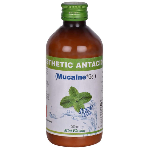 Mucaine Mint Flavour - Bottle of 200 ml Gel