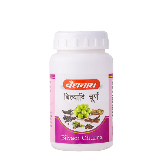 Baidyanath Ayurved bilvadi churna helps in sprue, diarrheoa and dysentry 60 gram