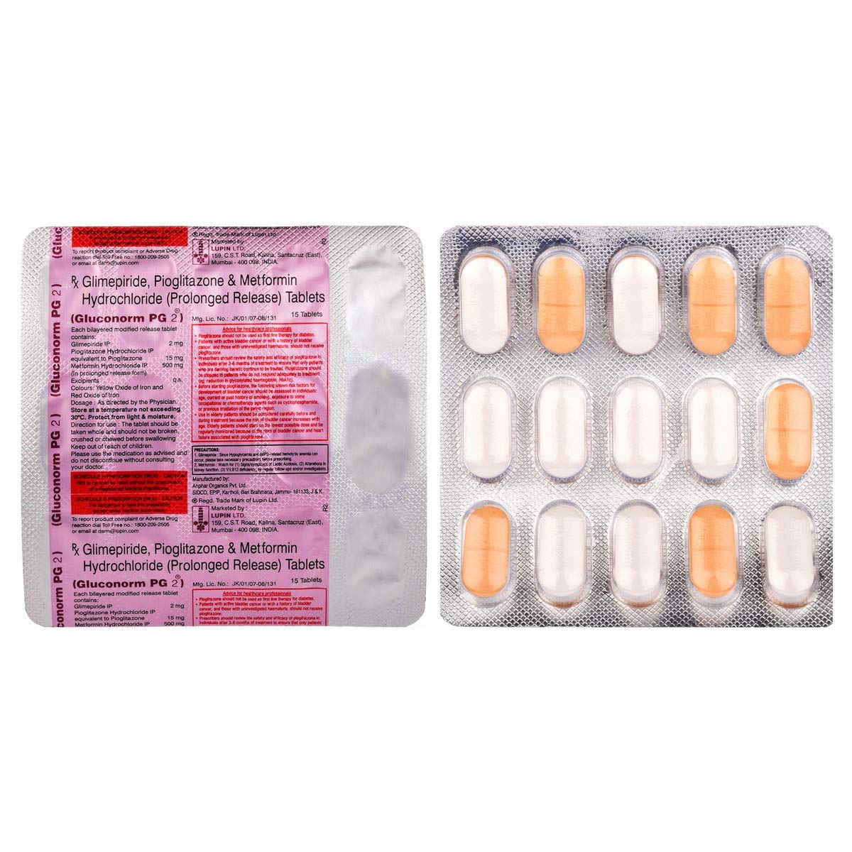 GLUCONORM PG-2 TAB 1*15 S