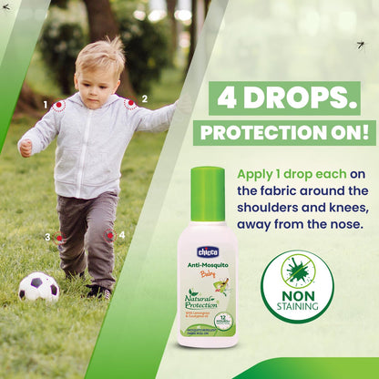 Chicco Anti-Mosquito Baby Fabric Roll-On With The Natural Protection Of 12+ Hours , 8ml