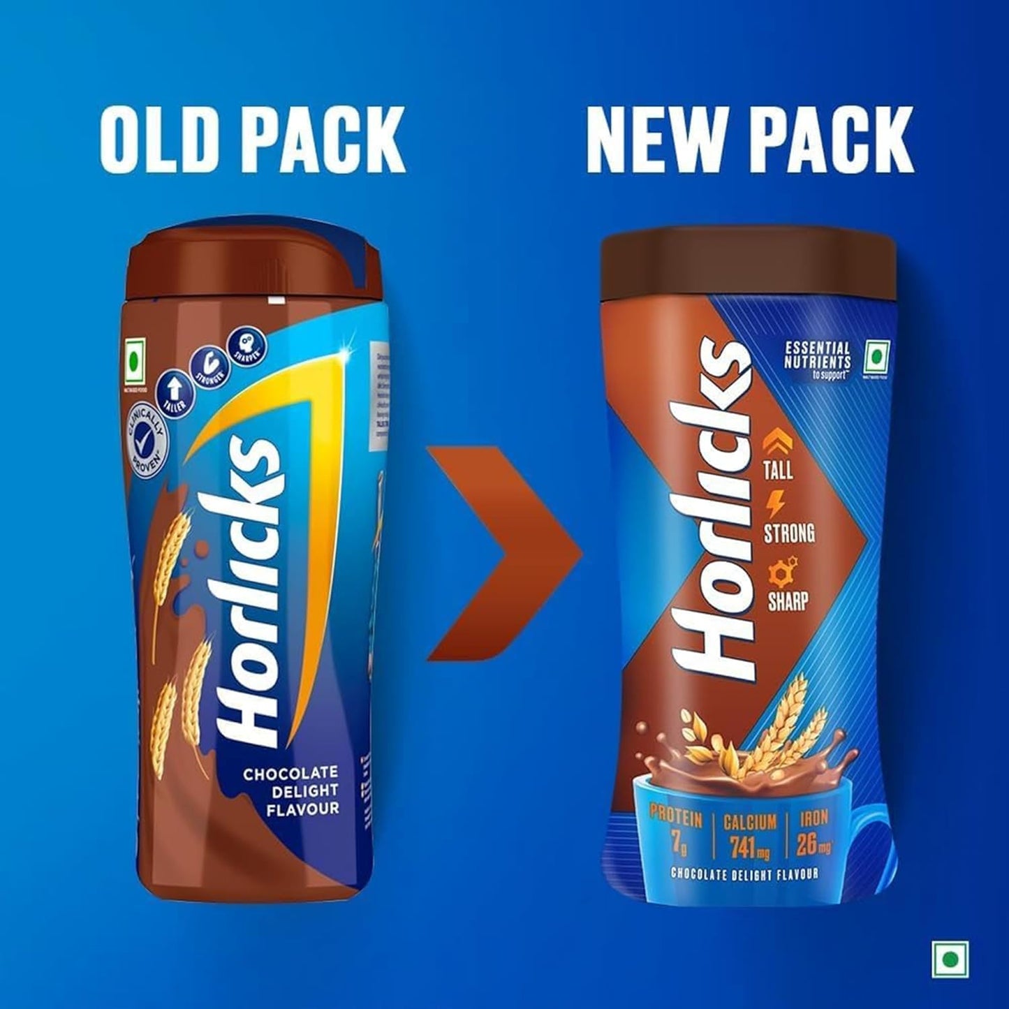 Horlicks Chocolate Nutrition Drink, 500 g Jar