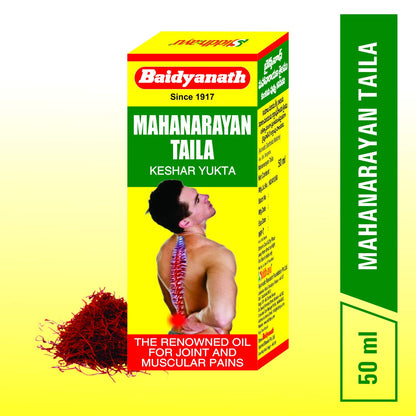 Baidyanath Mahanarayan Taila, Joint Pain Relief Oil, Natural,
