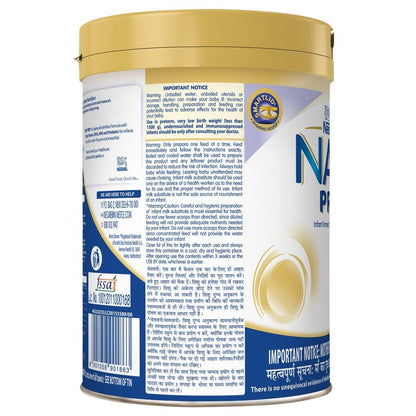 NAN PRO Stage 1 Infant Formula Milk Powder for babies (Up to 6 months) - with Probiotic, 400g Tin with Smartlid