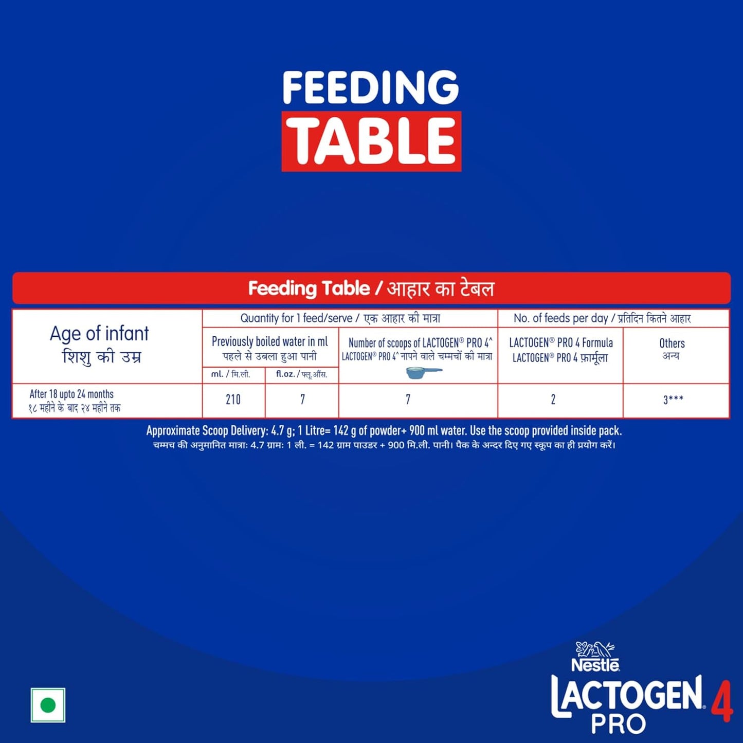 Lactogen Pro 4, Follow-Up Formula With Iron, Whey Protein And Vitamins, After 18 Months Up To 24 Months, Bag-In-Box Pack, 400g.
