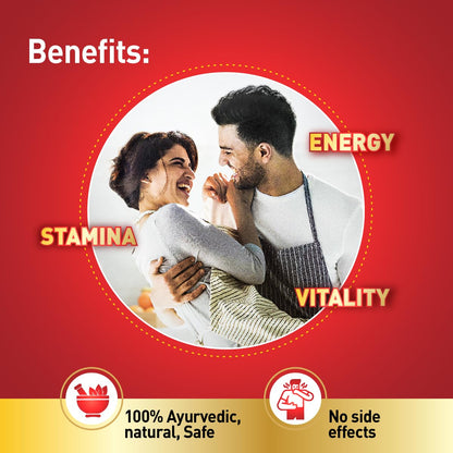 Zandu Vigorex Gold Ayurvedic Daily Energizer -Pack of 12 Capsules, 1 count