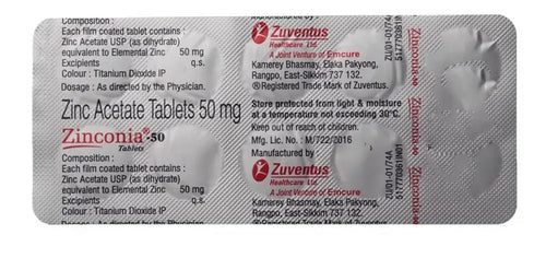 Zinconia 50 mg - Strip of 10 Tablet