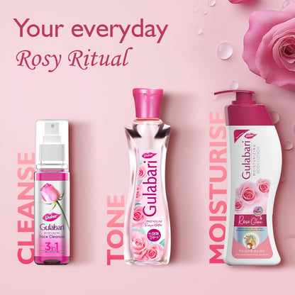 Dabur Gulabari Premium Rose Water with No Paraben for Cleansing and Toning, 120 ml