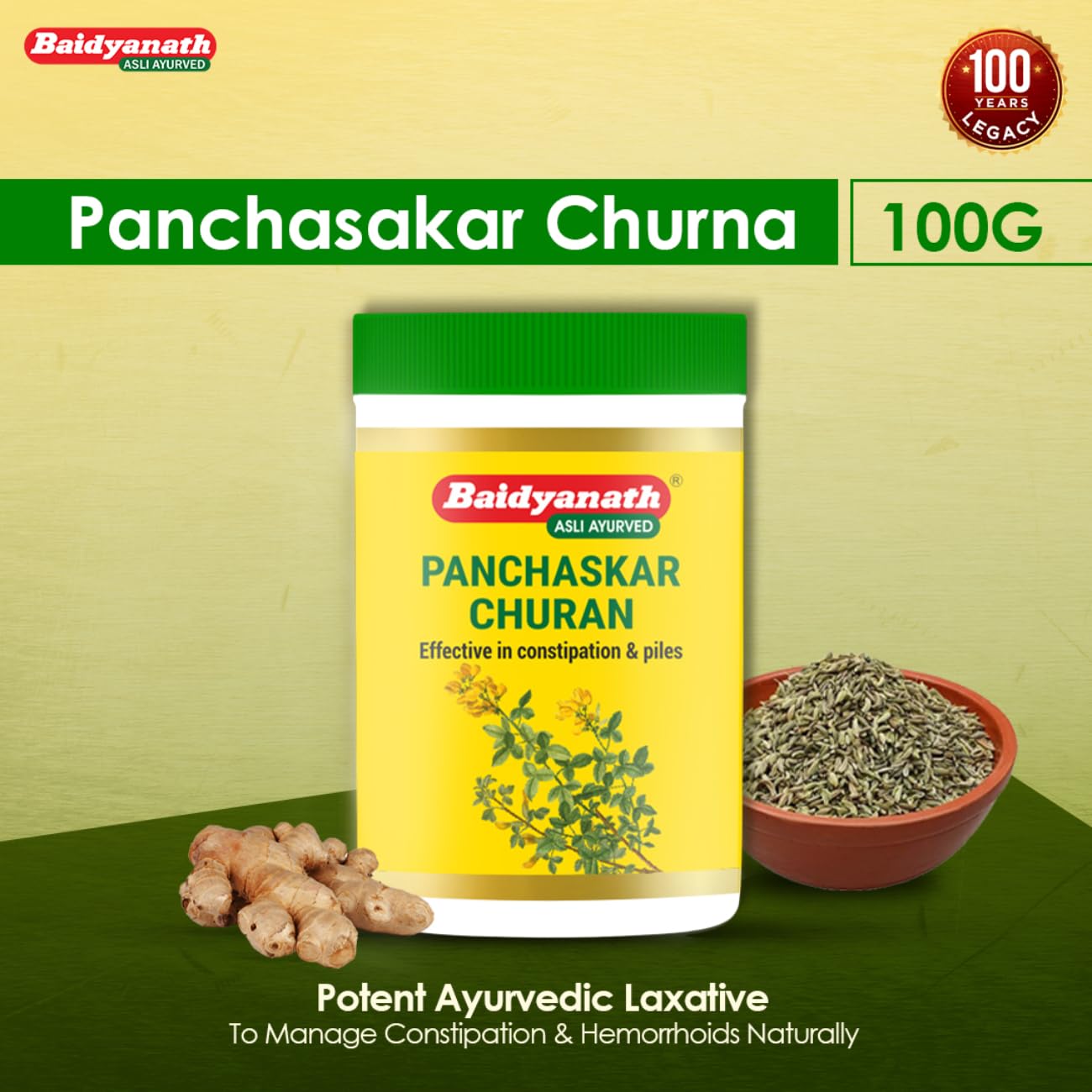 Baidyanath Panchasakar Churna - 100 g