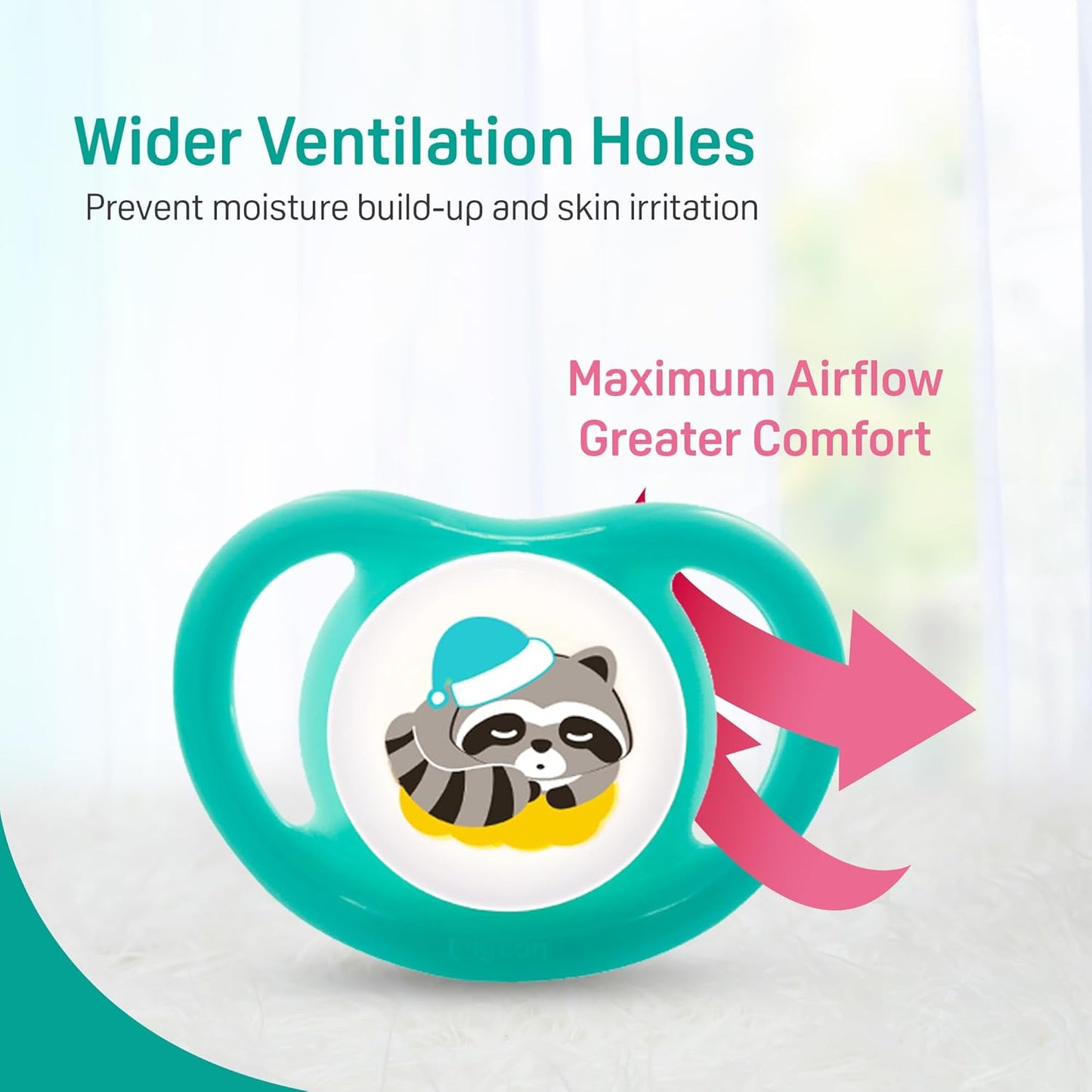 Pigeon Minilight Soother L Size  | Ultra-Light Silicone Pacifier for 6-12 Months