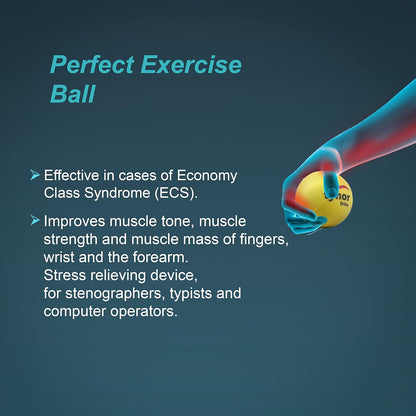 Tynor Exercising Ball PU, Yellow, Neuro, 1 Unit