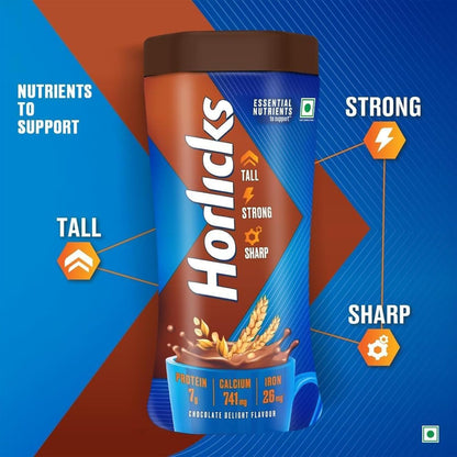 Horlicks Chocolate Nutrition Drink, 500 g Jar