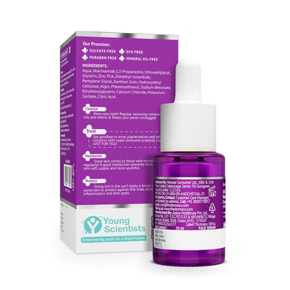 The Derma Co 10% Niacinamide Serum with 2% Zinc, Powered by Deep Penetration Formula™ | 10 ml