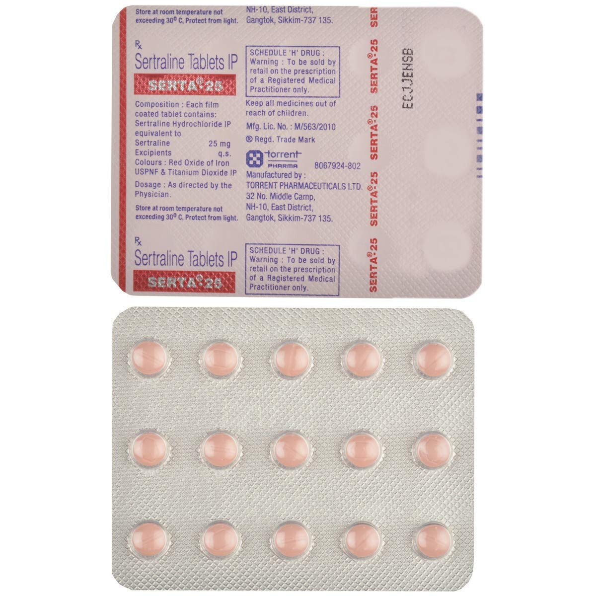Serta 25 - Strip of 15 Tablets