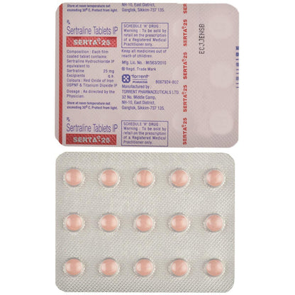 Serta 25 - Strip of 15 Tablets