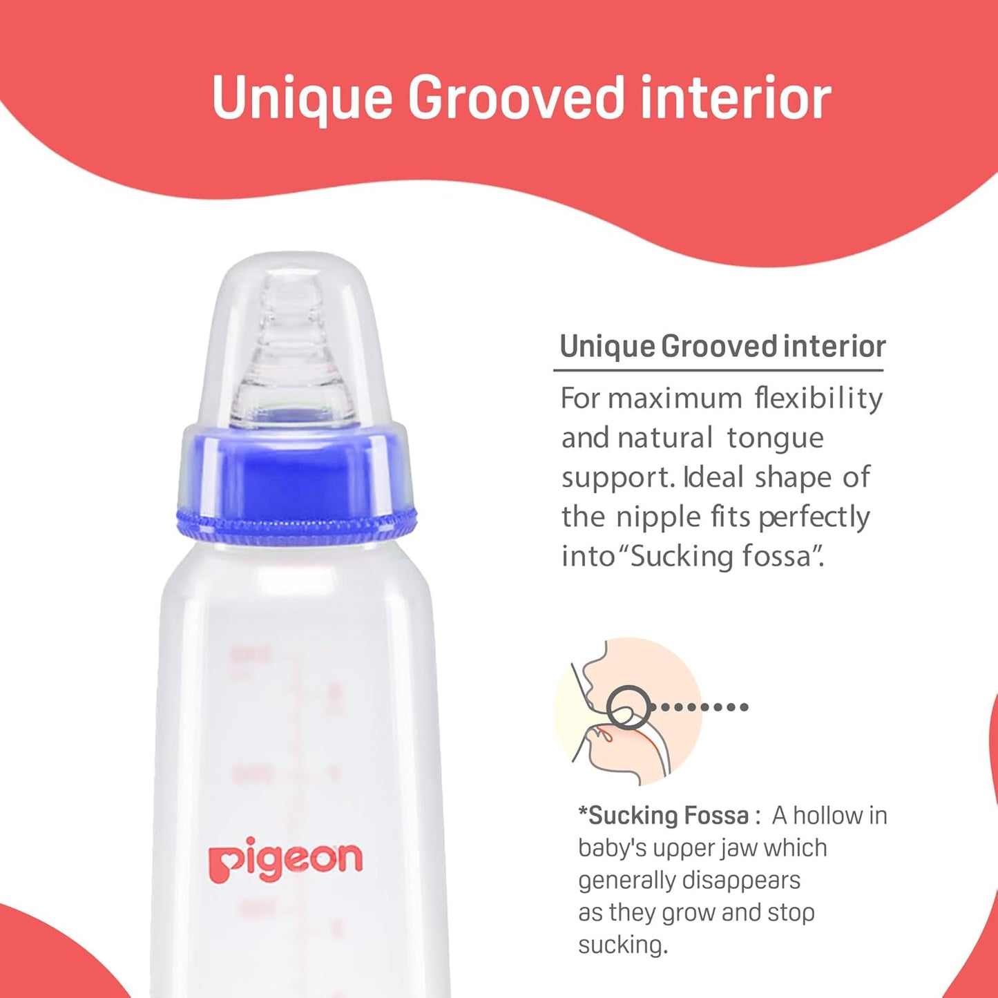 Pigeon Flexible Nursing Baby Feeding Bottle for New Born