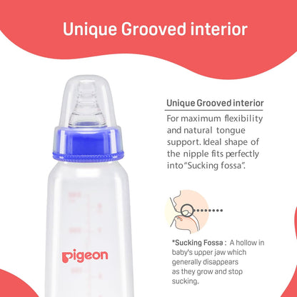 Pigeon Flexible Baby Feeding Bottle | Japan's No.1 Brand | Ideal for 12+ Month Babies | BPA Free
