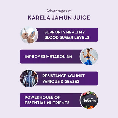 Baidyanath Asli Ayurved Asli Ayurved Karela Jamun Juice Paraben Free With No Added Sugar - 1litre, Pack of 1