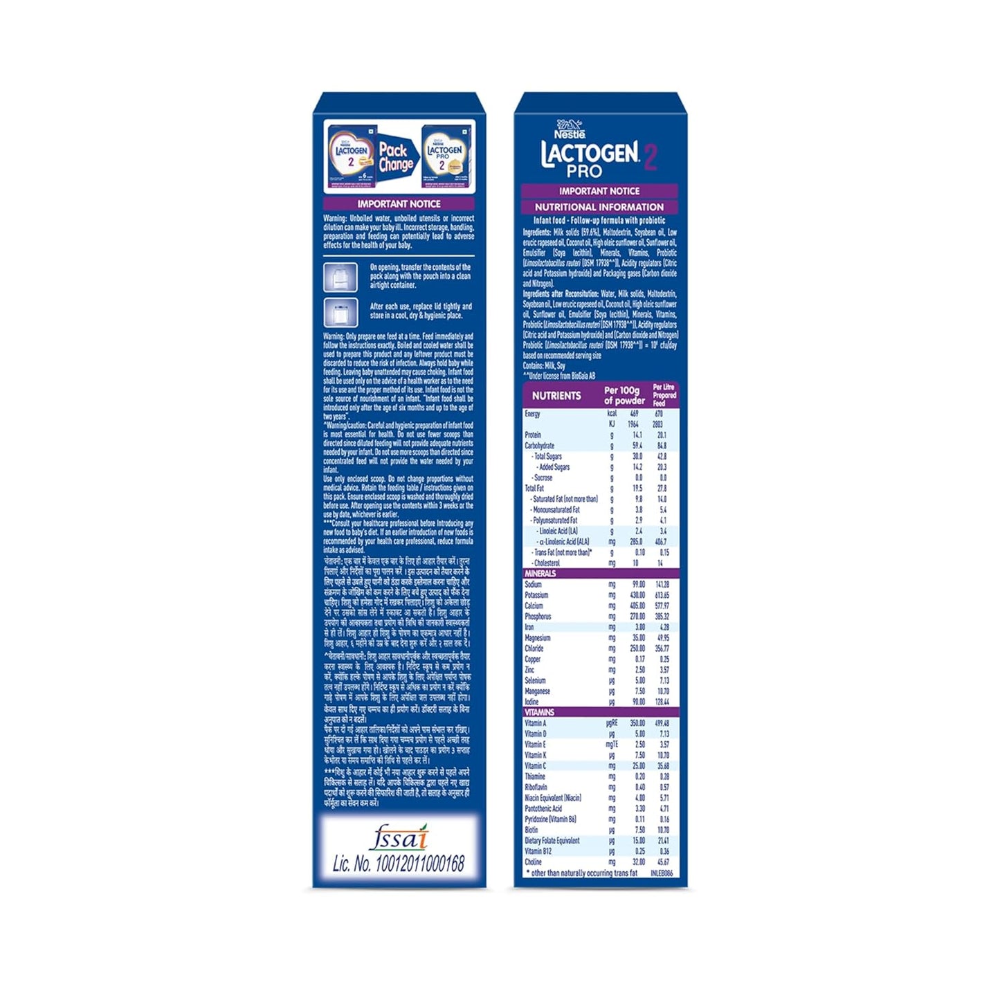 Lactogen Pro 2 Powder, Follow-Up Formula With Probiotic, After 6 Months Up To 12 Months, Bag-In-Box Pack, 400g.