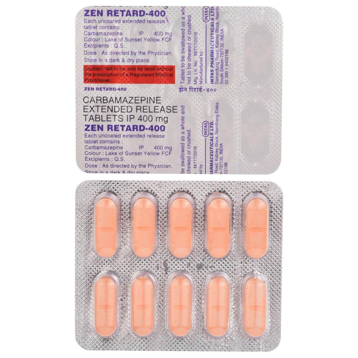 Zen Retard 400 - Strip of 10 Tablets