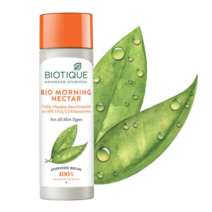 Biotique Bio Morning Nectar Sunscreen Ultra Soothing Face Lotion, SPF 30+, 120ml
