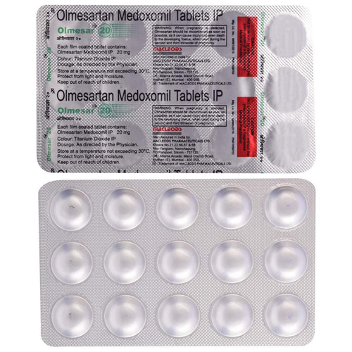 Olmesar 20-Strip of 15 Tablets