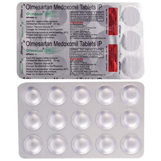 Olmesar 20-Strip of 15 Tablets