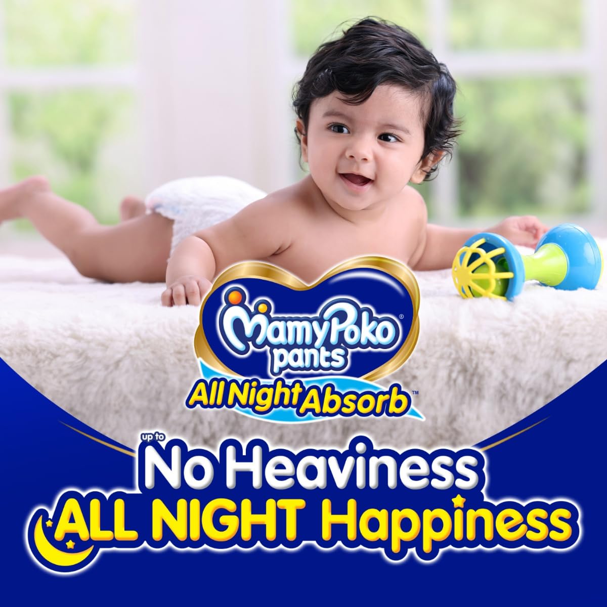 MamyPoko Pants All Night Absorb Baby Diapers, Small (S), 10 Count 4-8 kg