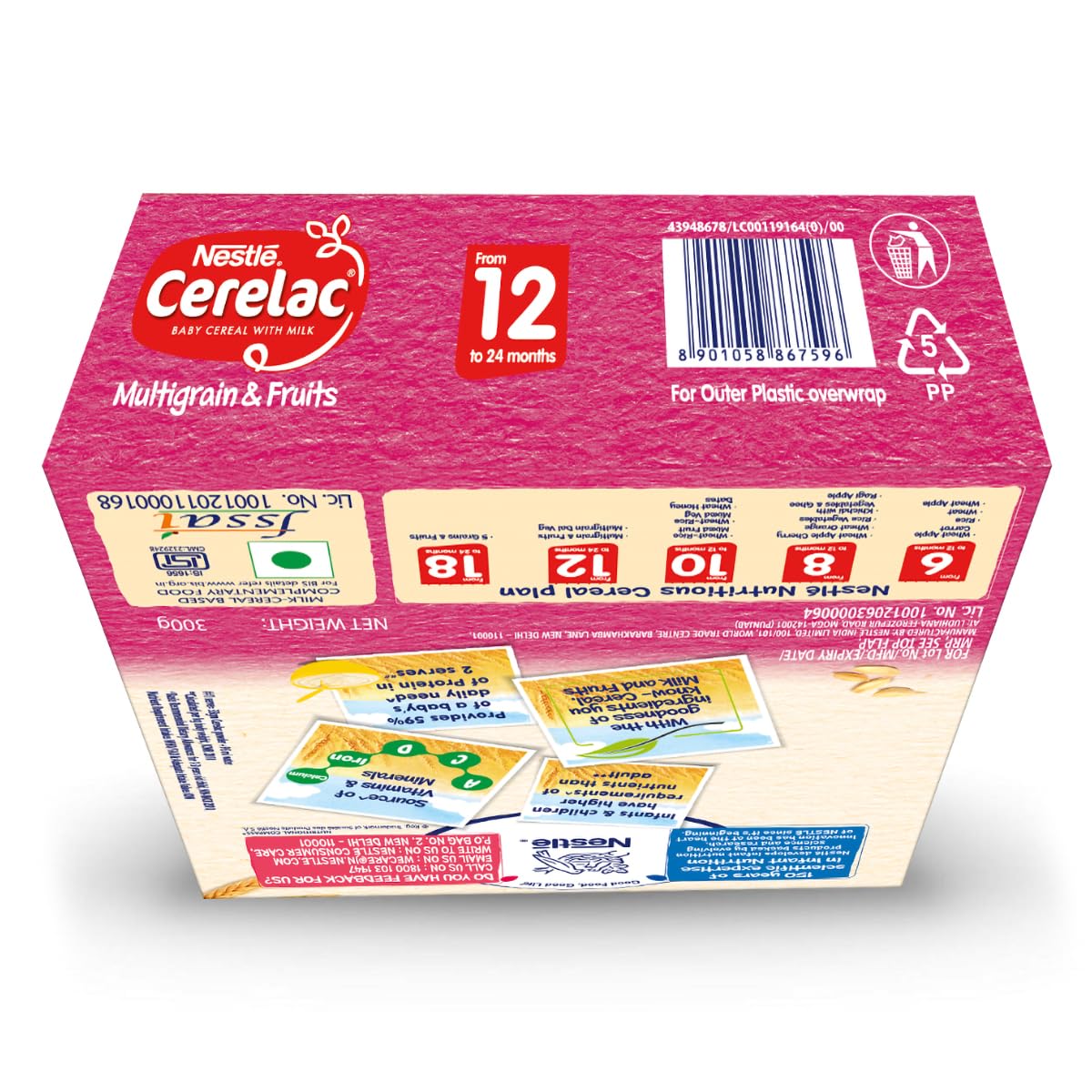 CERELAC 4 MULTIGRAIN & FRUITS 300G