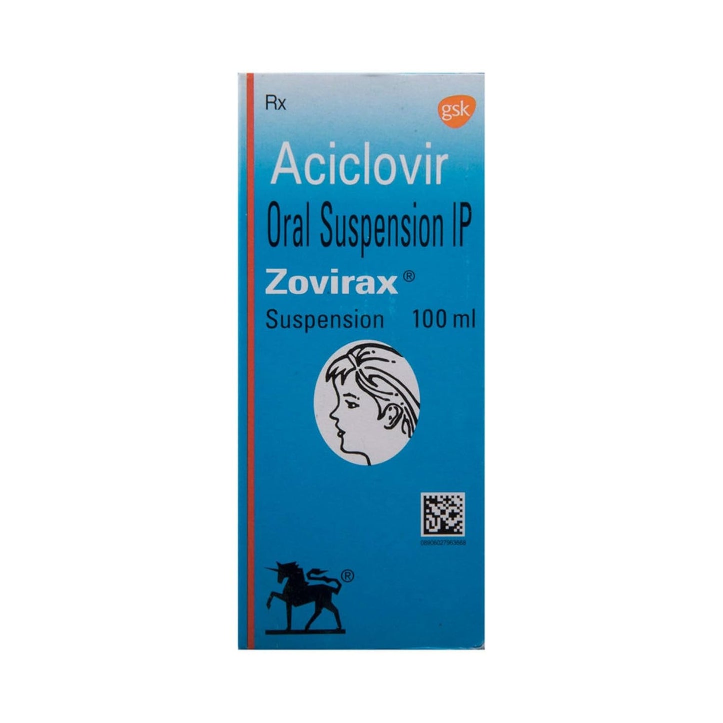 Zovirax - Bottle of 100 ml Suspension