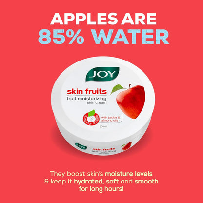 Joy Skin Fruits Moisturizer for Dry Skin , Cold Cream for Winters, With Apple, Jojoba & Almond Oil |