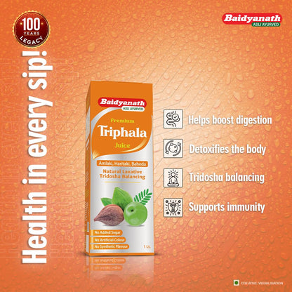 Baidyanath Asli Ayurved Premium Triphala Juice - 1L