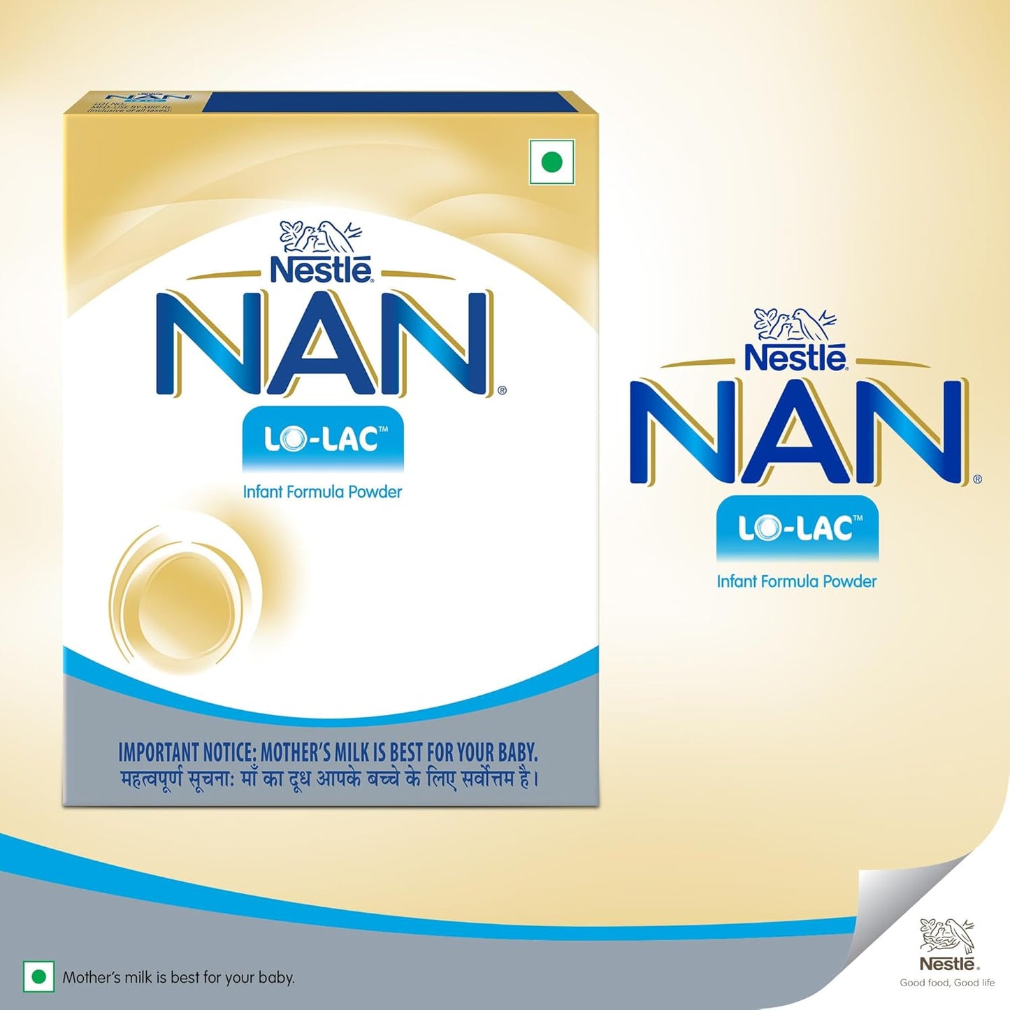 Nestlé NAN LO-LAC 400g | Infant Formula for infants from Birth Onwards | Bag-In-Box Pack, Powder