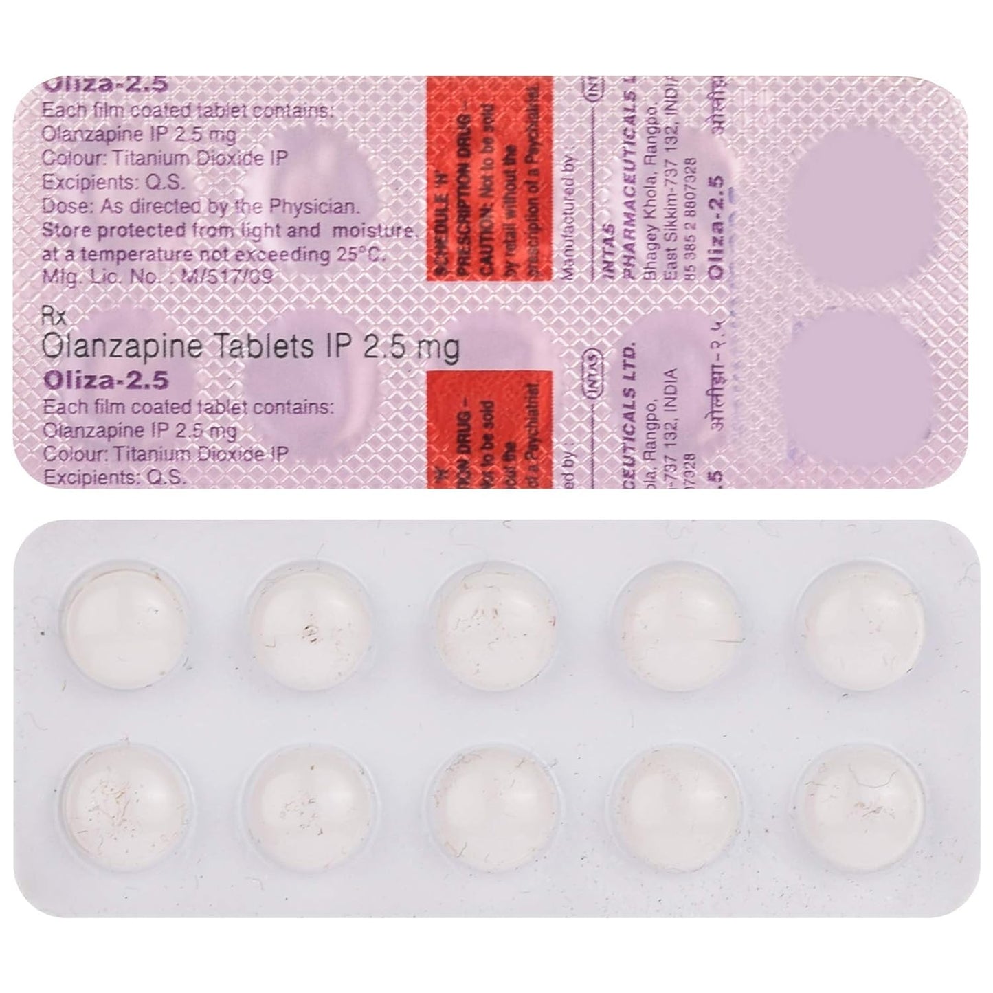 Oliza-2.5 - Strip of 10 Tablets
