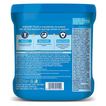 Ensure Plus Powder - 400g (Vanilla), Lecithin