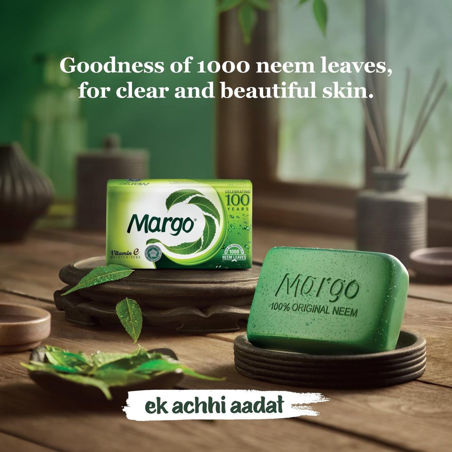 Margo, Original Neem Soap 75g X 4, 300 gram