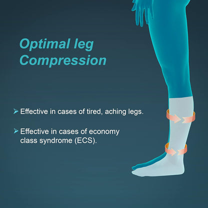 Tynor Medical Compression Stocking Knee High Class 2 (Pair), Beige, Large, 1 Pair