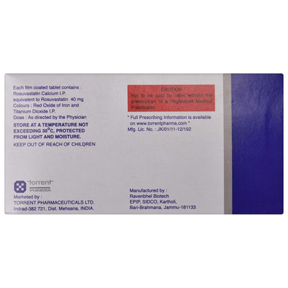 Rozucor-40 - Strip of 10 Tablets