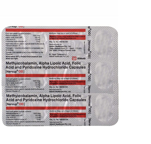 Nervup OD - Strip of 15 Capsules