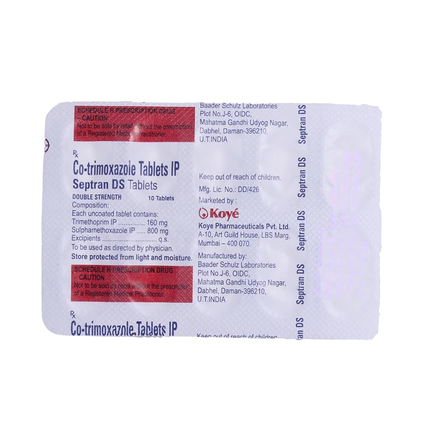 Septran DS - Strip of 10 Tablets