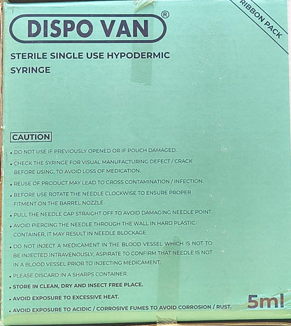 DISPO Van Syringes 5ML