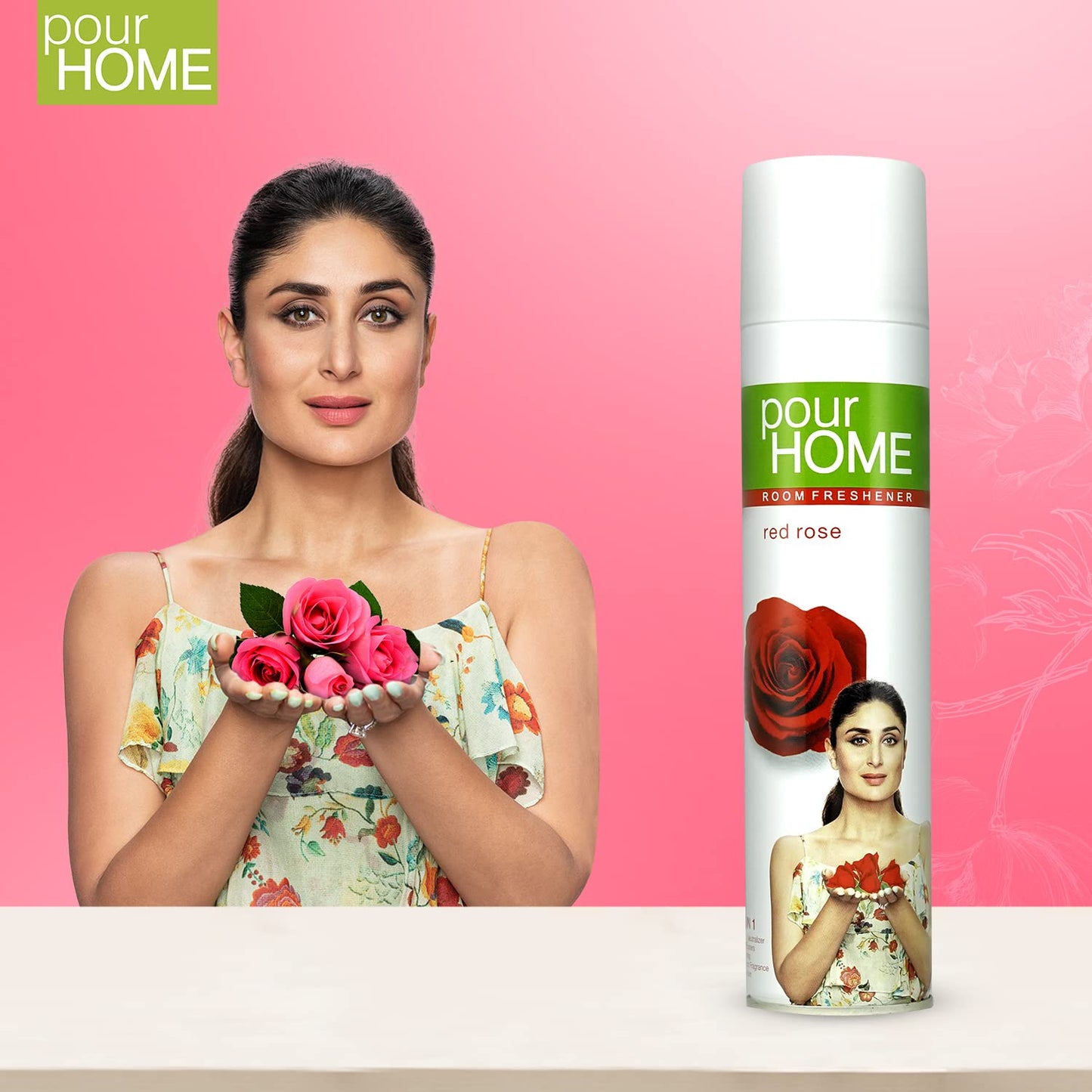 POUR HOME Red Rose Room Air Freshener Spray - 220ML