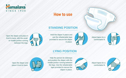 Himalaya Unisex Adult Diaper (L) 10'S