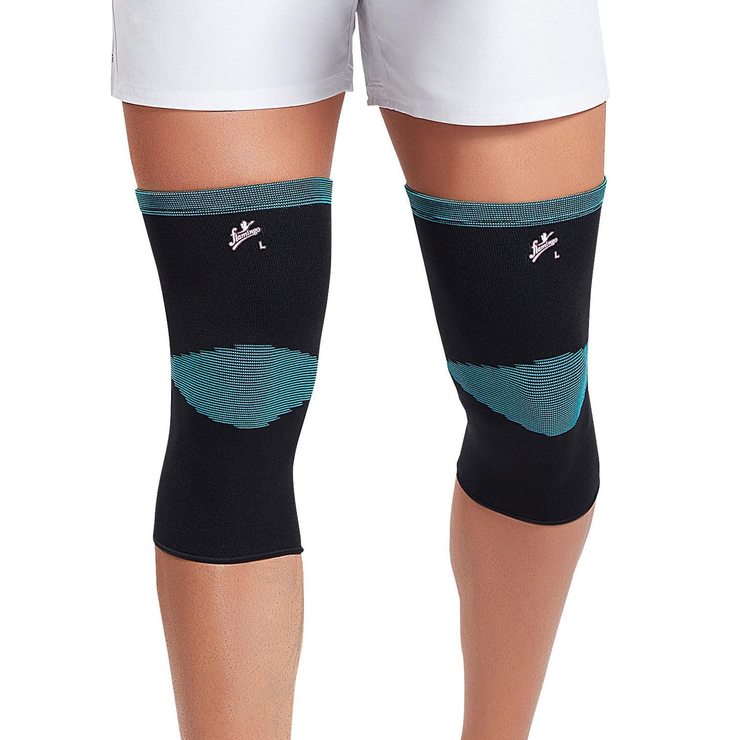 Flamingo Premium Knee Cap | Knee Support Cap for Gym, Sports, Joint Pain Relief, Exercise, Running, Cycling, Workout, Arthritis | Knee Cap for Men and Women | Size - XL | 1 PAIR |