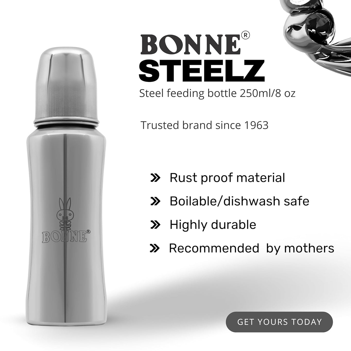 Bonne SteelZ Feeding Bottle / Steel Feeding Bottle