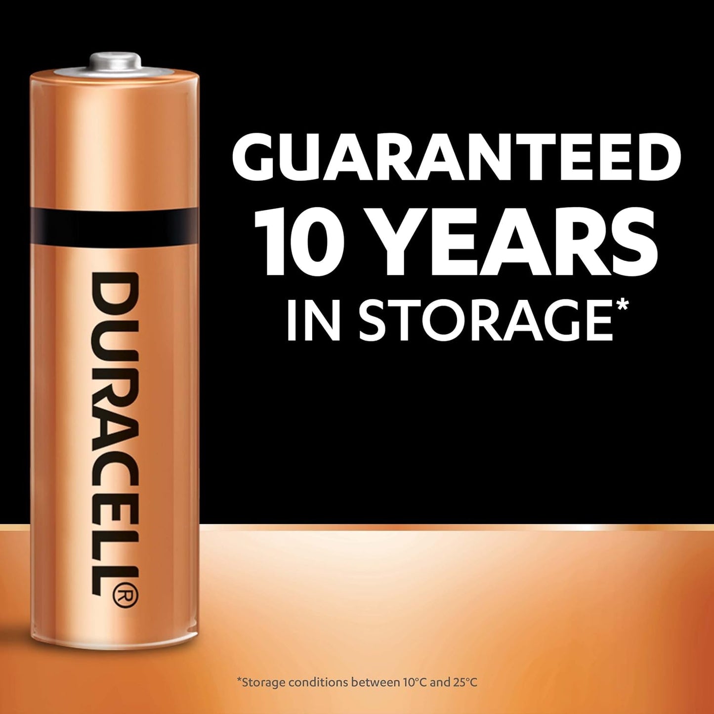 Duracell Alkaline AA Battery, Pack of 10, Everyday Devices, Clock, Toy, Remote
