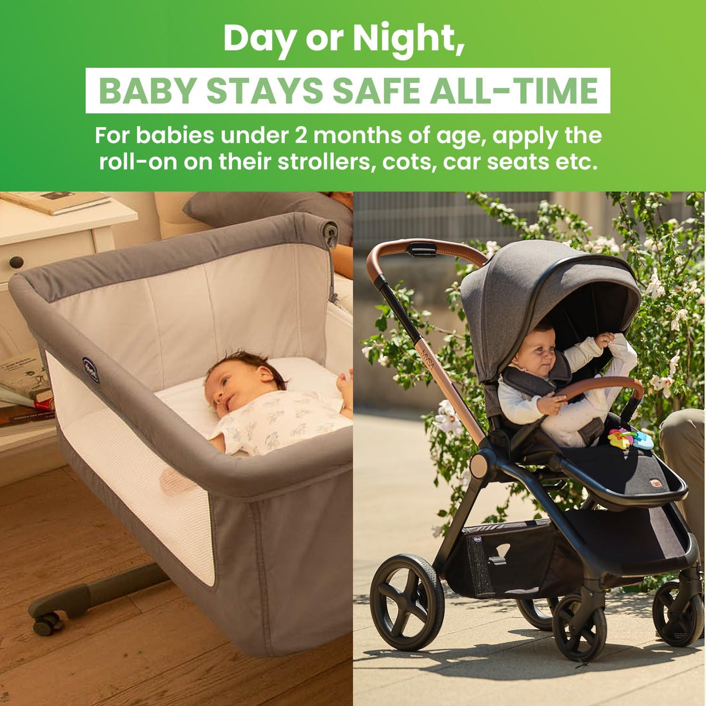 Chicco Anti-Mosquito Baby Fabric Roll-On With The Natural Protection Of 12+ Hours , 8ml