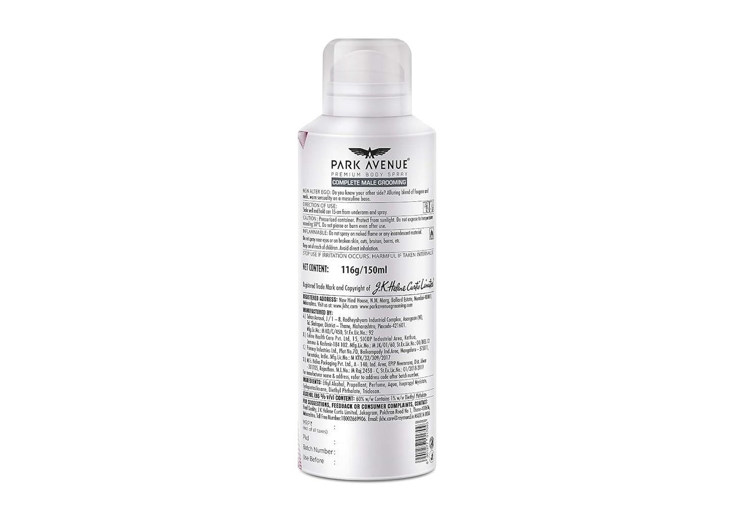 Park Avenue Signature Deo, Alter Ego, 150ml