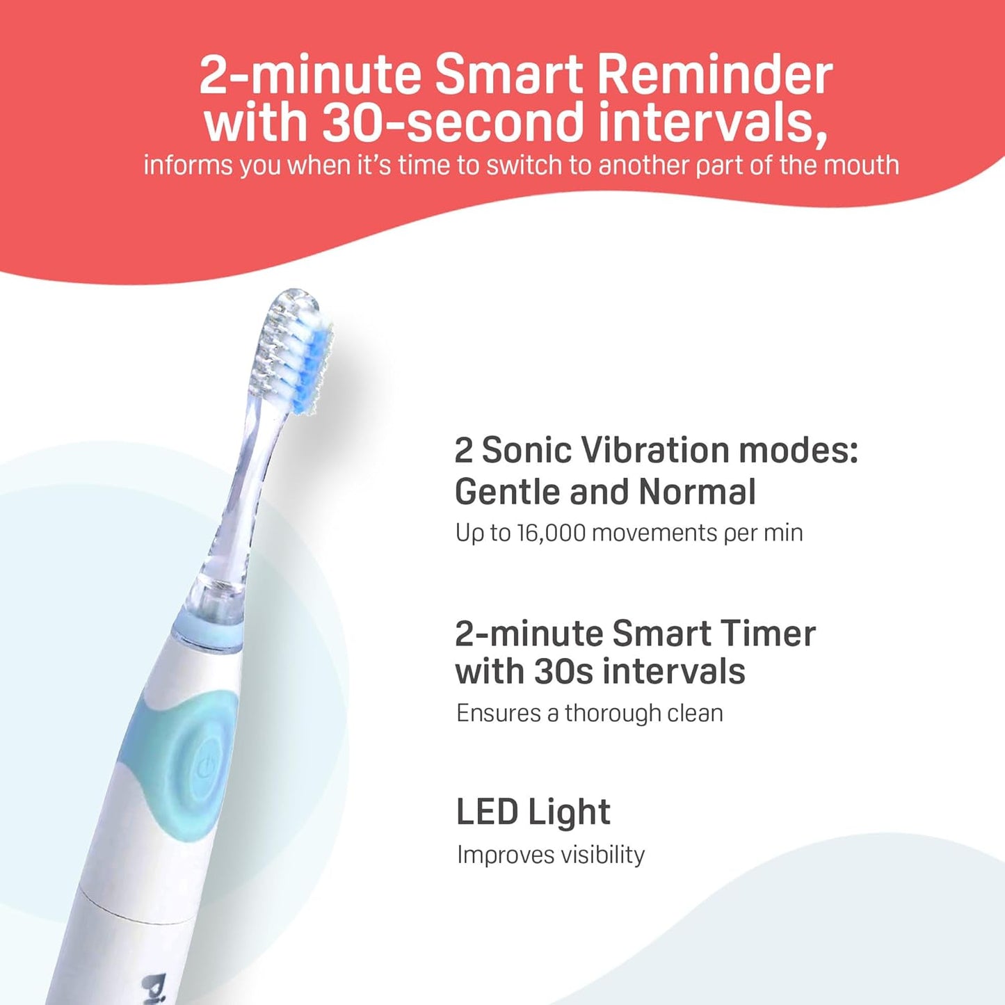 Pigeon Gentle Kids Electric Toothbrush (1Set)