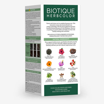 Biotique Herbcolor Conditioning Hair Colour l Ammonia Free Hair Color Brown 4N (Pack of 1)