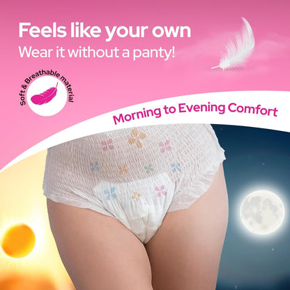 i activ Period Panty for Girls & Women | L-XL | 10's Pack | Disposable Period Panties for Women for Heavy Flow Periods